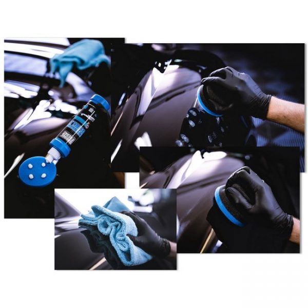Handpolierschwamm Sealing - sehr weich - blau Ø90x50 – Bild 5