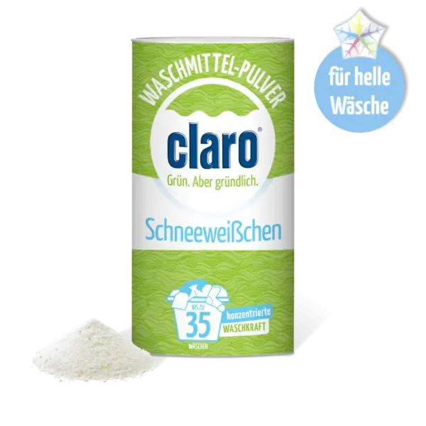 claro Waschmittel-Pulver Schneeweißchen 35 Wäschen